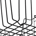 Cesto Empilhável Metal Preto 32x27x20cm Black Arthi