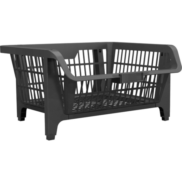 Cesto Expositor Prático 10 Peças Preto - Vonder