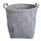 Cesto Feltro Tramado Cinza 38x38x38  Yoi