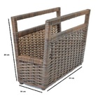 Cesto Fibra Argila Sintetica Revisteiro Livros Jornais