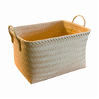 Cesto Fibra Bege Zigzag 10L 25x30x40cm Oikos