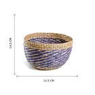 Cesto Fibra Multicolorido Cancún Listrado 5,5L 14,5x14,5x26,5cm Alluria