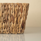 Cesto Organizador de Fibra Natural Retangular com Alças 19x18x34cm Oikos