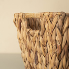 Cesto Organizador de Fibra Natural Retangular com Alças 23x20x38cm Oikos