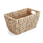 Cesto Organizador de Fibra Natural Retangular com Alças 23x20x38cm Oikos