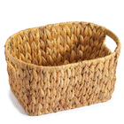 Cesto Organizador de Fibra Natural Oval com Alças 30x20x40cm Oikos