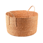 Cesto Fibra Natural Palha 30x40x40cm Floral Atlanta