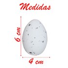 Cesto Galinha Porta Ovos Cerâmica Decorativo 18 Ovos Branco