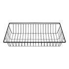 Cesto Gaveta Fruteira Aramado  Aço Com Corrediça Preto  M6