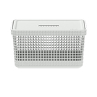 Cesto Grid Com Tampa 8 Litros Caixa Organizadora Escritório B