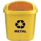 Cesto Individual Coleta Seletiva 40 L Para Poste Ou Parede