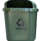 Cesto Individual Coleta Seletiva 40 L Para Poste Ou Parede Az