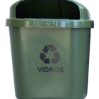 Cesto Individual Coleta Seletiva 40 L Para Poste Ou Parede Ci