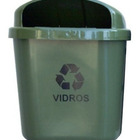 Cesto Individual Coleta Seletiva 40 L Para Poste Ou Parede Ve