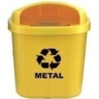 Cesto Individual Coleta Seletiva 40 L Para Poste Ou Parede Ve