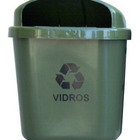 Cesto Individual Coleta Seletiva 40 L Para Poste Ou Parede Ve