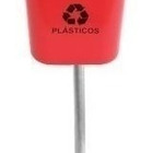 Cesto Individual Coleta Seletiva 40 Litros Com Poste 4 Unid A