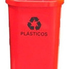 Cesto Individual Para Coleta Seletiva Vermelho Sem Poste 50l