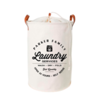 Cesto Laundry C/ Saco Interno E Alças Em Couro