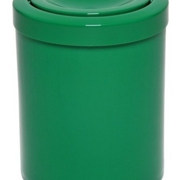 Cesto Lixeira 12 Litros Tampa Meia Lua Esfera Varias Cores