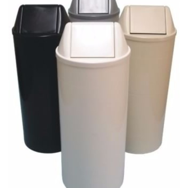 Cesto Lixeira 22 Litros Com Tampa Vai E Vem Basculante Branco