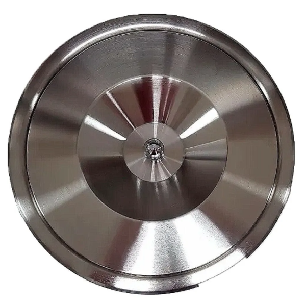 Cesto Lixeira De Embutir 8 Litros Inox Escovado E Alumínio