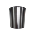 Cesto Lixeira De Embutir 8 Litros Inox Escovado E Alumínio