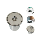 Cesto Lixeira De Embutir Pia 8 Litros Inox