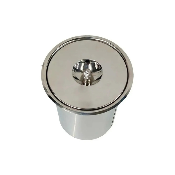 Cesto Lixeira De Embutir Pia 8 Litros Inox