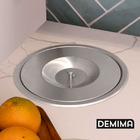 Cesto Lixeira Pia Cozinha Embutir 5l Inox 304 Mima Decor