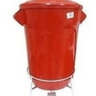 Cesto Lixeira Plástico Pedal Com Armação Em Aço 20 Litros