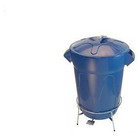 Cesto Lixeira Plástico Pedal Com Armação Em Aço 20 Litros Ver