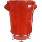 Cesto Lixeira Plástico Pedal Com Armação Em Aço 20 Litros Ver