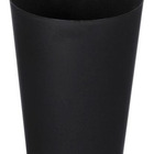 Cesto Lixeira Plástico Sem Tampa 22l Jsn Preto Preto