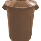 Cesto Lixeira Plastico Tipo Balde 100l Marca Jsn Verde