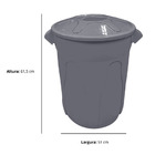 Cesto Lixeira Plastico Tipo Balde 60l Marca Jsn