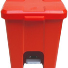 Cesto Lixeira Quadrada Plastica Com Pedal 25 Litros Vermelho