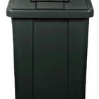 Cesto Lixeira Quadrado Com Tampa Vai-vem 100l Preto