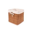 Cesto Madeira Natural Lambri Campo 10L 31x31x31cm Oikos