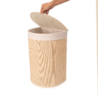 Cesto Madeira Off White Meia-Lua 10L 29x38x55cm Oikos