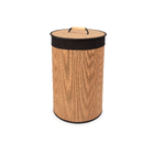 Cesto Madeira Preto 10L 35x35x55cm Oikos