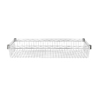 Cesto de Metal Aço Cromado para Linha Line Aramada 15x90x45cm 50kg Spaceo
