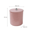 Cesto Multiuso Com Tampa 6 Litros Marmorizado Com Puxador Cro