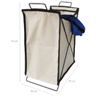 Cesto Multiuso Dobrável De Chão Com Estrutura Em Metal Cesto