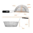 Cesto Multiuso Pequeno Esquerdo Galvanizado Para Fritador Tfa