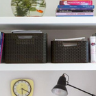 Cesto Organizador 18 Litros Style Curver Marrom Keter