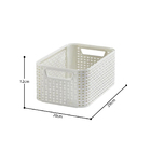 Cesto Organizador 6 Litros Style Curver Branco Keter