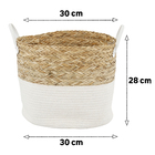 Cesto Organizador Algodão 30x28cm Seagrass