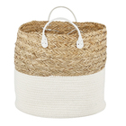 Cesto Organizador Algodão 38x34cm Seagrass