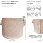 Cesto Organizador Balaio Bege Araçari M